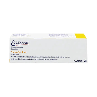 Clexane 40 mg caja con 2 jeringas rellenadas