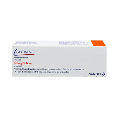 Clexane 60 mg caja con 2 jeringas rellenadas